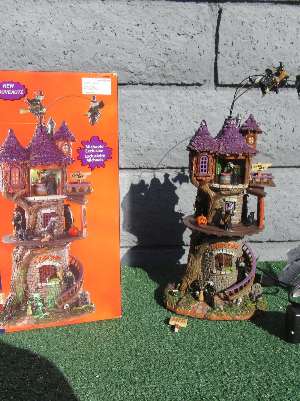Lemax Spooky Town Witches Tower Halloween Village 2018 #85301